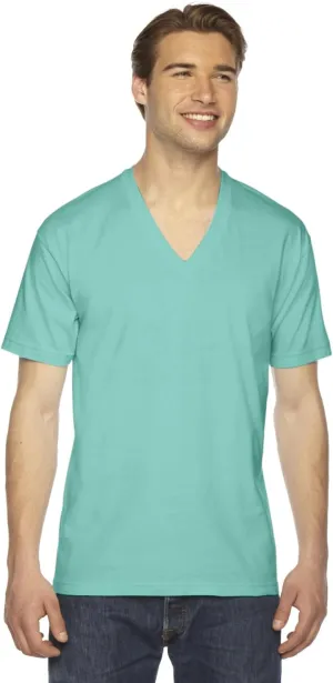 American Apparel Men's Unisex Fine Jersey Short-Sleeve V-Neck