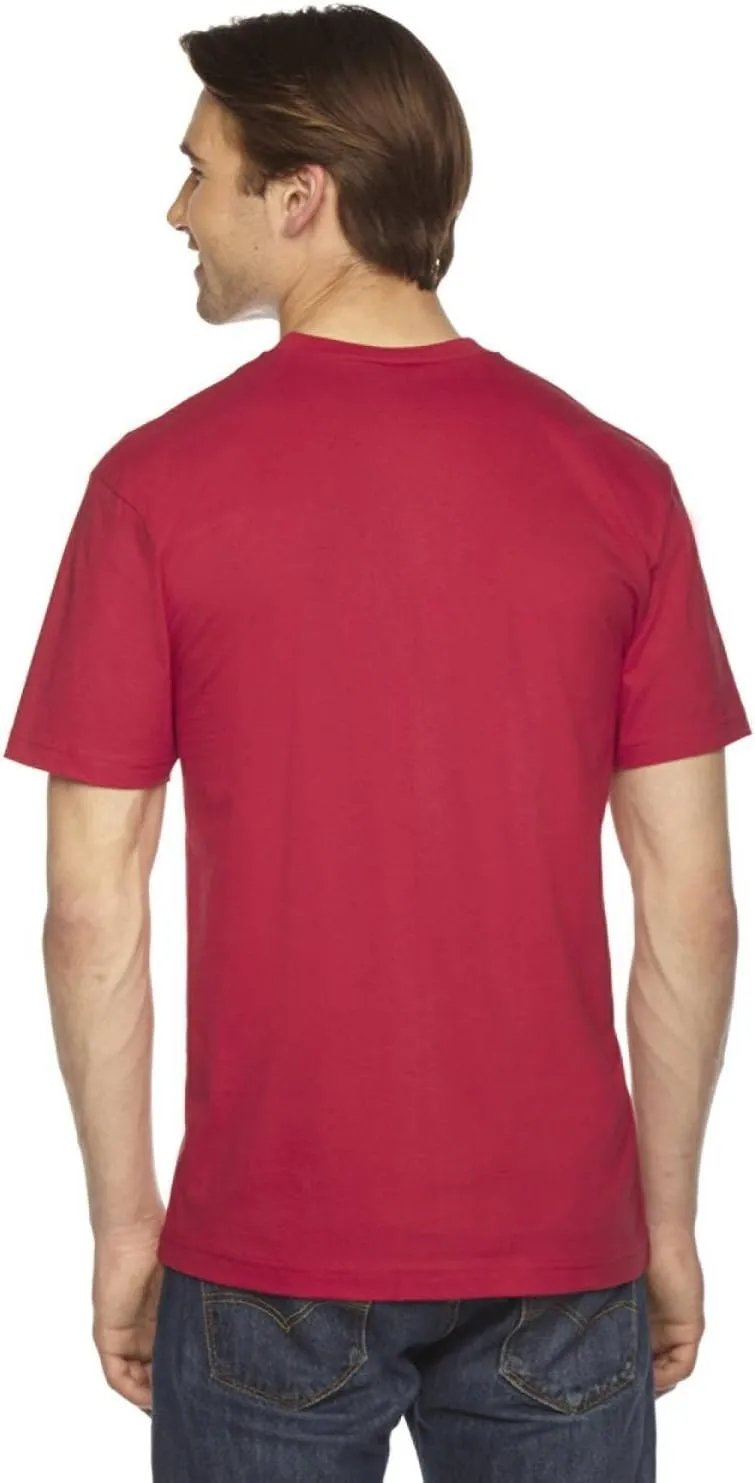 American Apparel Men's Unisex Fine Jersey Short-Sleeve V-Neck