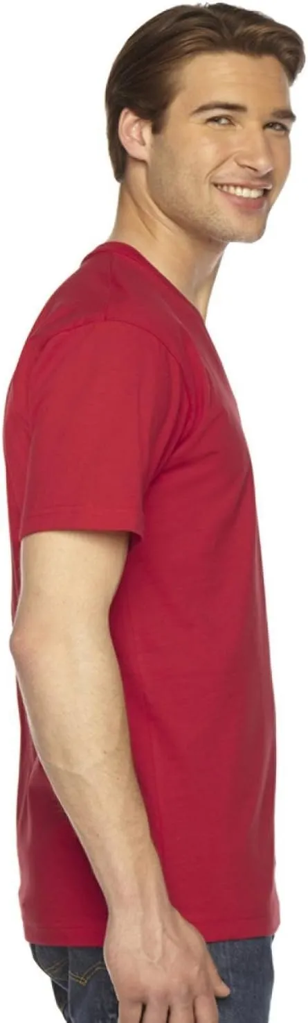 American Apparel Men's Unisex Fine Jersey Short-Sleeve V-Neck