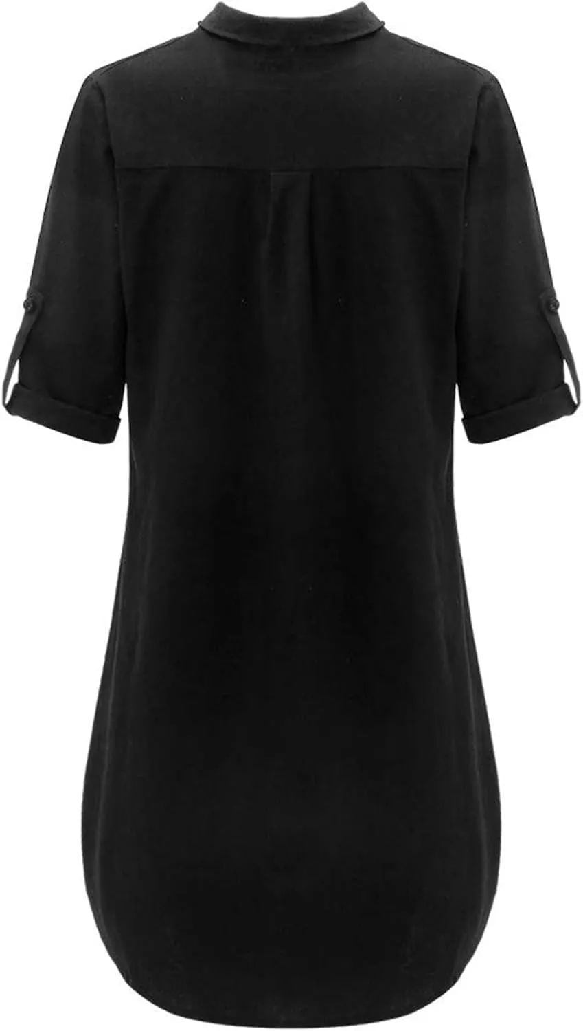 Beach Cover Ups for Women Loose Fit Cotton and Linen Short Sleeve Shirt Lapel Dresses Bathing Suit Cover Up Dresses