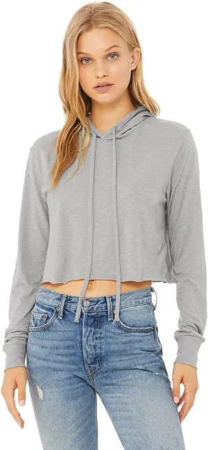 Bella Canvas Womens Fast Fashion Cropped Long-Sleeve Hoodie (8512)