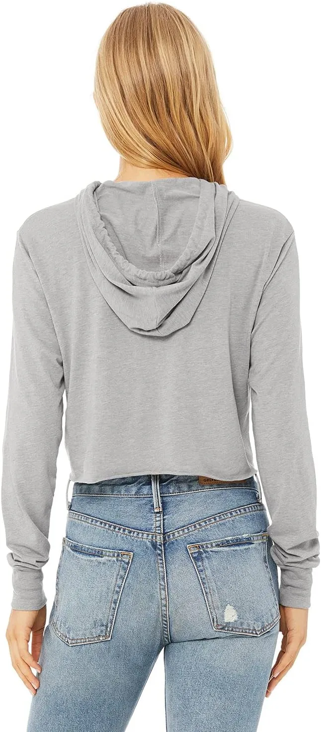 Bella Canvas Womens Fast Fashion Cropped Long-Sleeve Hoodie (8512)