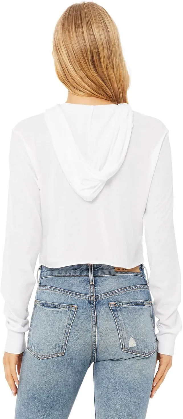 Bella Canvas Womens Fast Fashion Cropped Long-Sleeve Hoodie (8512)