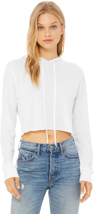 Bella Canvas Womens Fast Fashion Cropped Long-Sleeve Hoodie (8512)