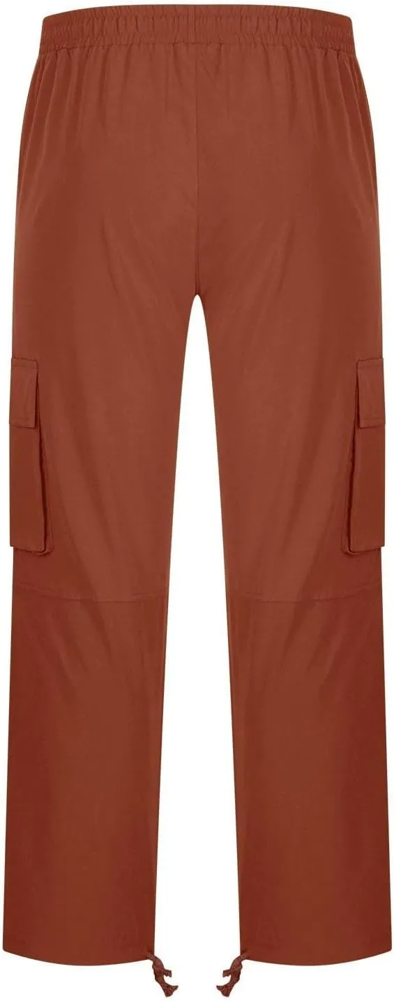 Cargo Pants for Men Stretch Casual Joggers Athletic Pants Cotton Loose Baggy Tactical Pants Straight Leg Sweatpants