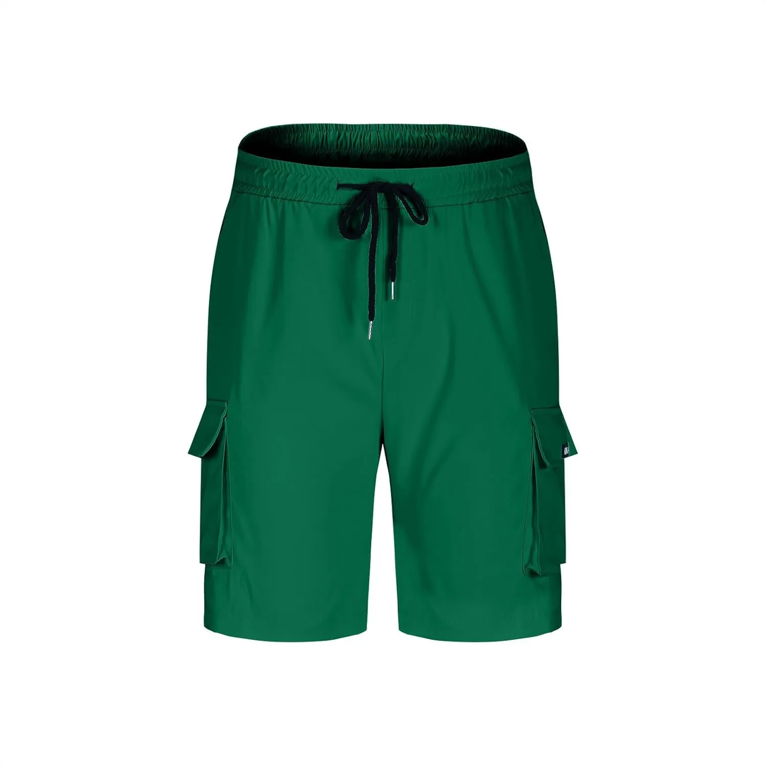Cargo Shorts Men Drawstring Waist Utility Pocket Shorts for Outdoor Casual Bermudas or Daily Function Wear Golf