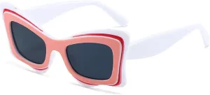 Cat Eye Punk Sunglasses Women Vintage Retro Shades Uv400