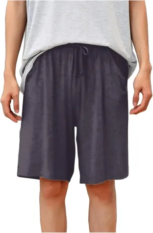 Cotton Mens Casual Shorts Elastic Waist Drawstring Lounge Shorts for Summer or Daily Comfort(Available in Plus Size)