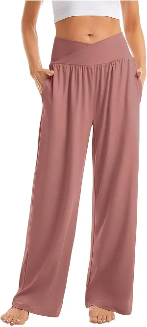 Girl Women Outdoor Pants,Women's High Waisted Wide Leg Sweatpants Casual Yoga Jogger Pants Spring&Summer Clothing