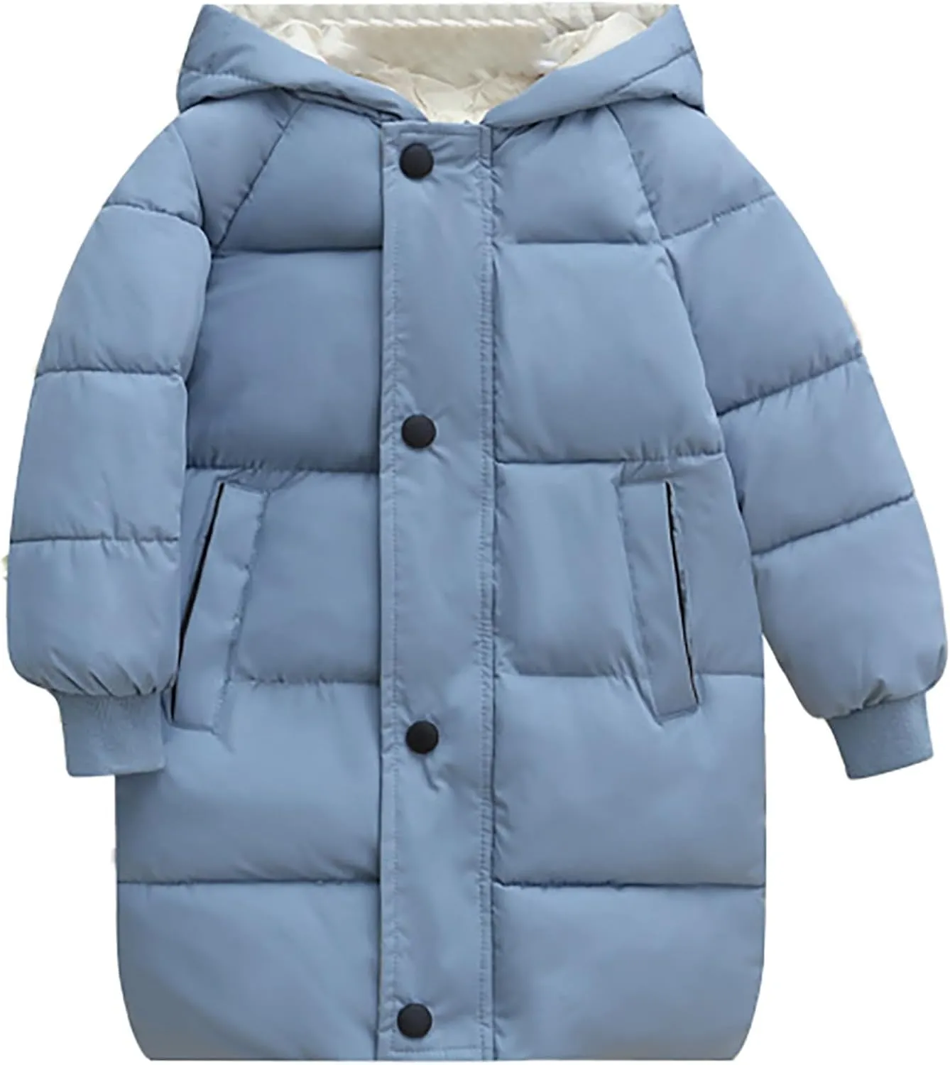 Girls Boys Kids Toddler Long Parka Down Winter Coats Puffer Ski Jacket Down Bubble Windproof Coat with Hood