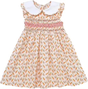 Girls' Dresses Spring Summer Smocked Casual Church Tea Party Vintage Graduation Dresses for Toddler Girl