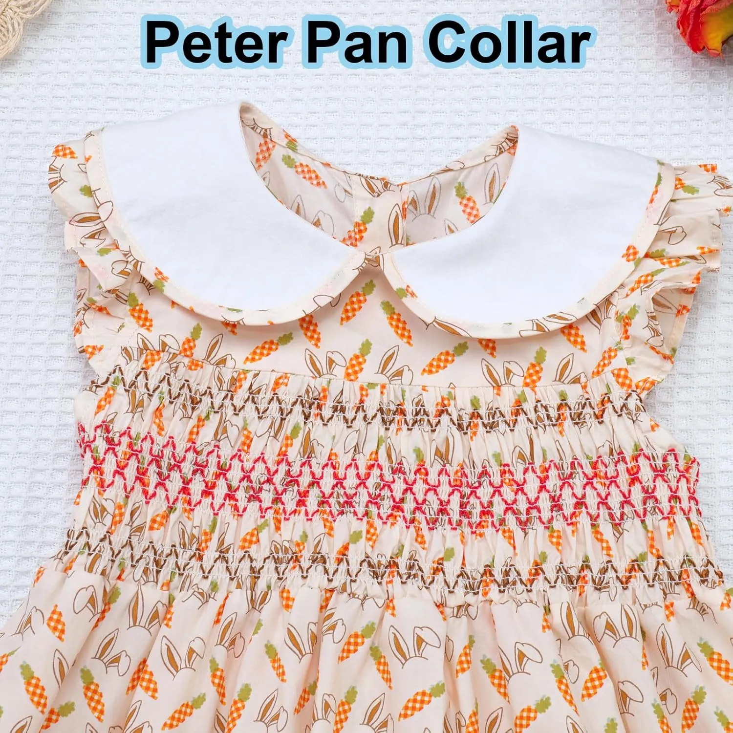 Girls' Dresses Spring Summer Smocked Casual Church Tea Party Vintage Graduation Dresses for Toddler Girl