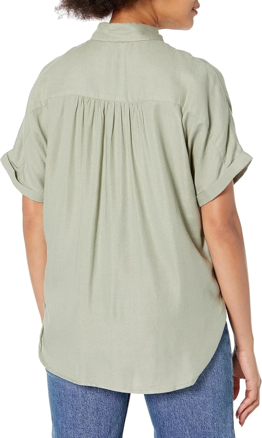 Gloria Vanderbilt Women's Daisy Short Sleeve Button Down Shirt