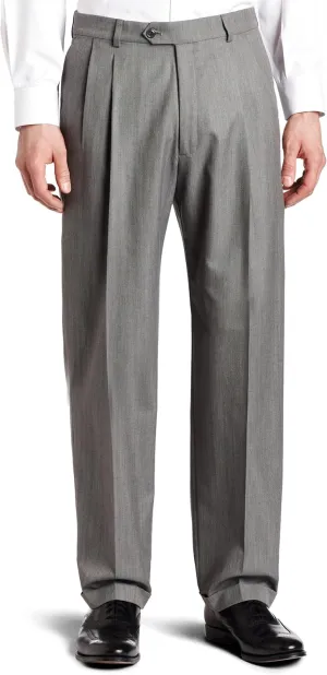 Haggar Men's Pleat-Front Cuffed Suit-Separate Pant