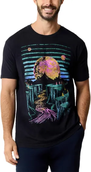 INTO THE AM Graphic Tees for Men S - 4XL Premium Short Sleeve Colorful T-Shirts Trippy Space Designs