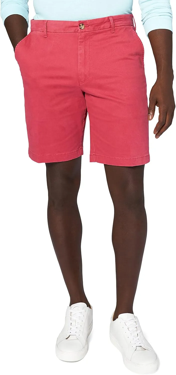 IZOD Men's Saltwater 9.5" Flat Front Chino Short