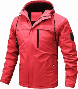 Jackets for Men Softshell Military Jacket Rain Coat Waterproof Windbreaker Lightweight Raincoat for Hiking Treval