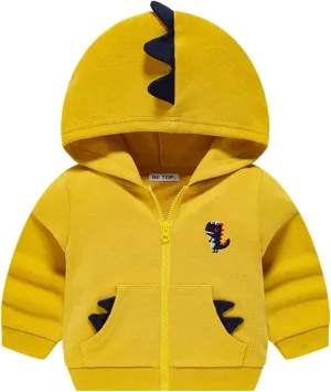 Kids Snow Jacket Boys Kids Toddler Baby Boys Autumn Winter Dinosaur Cotton Hooded Coat Jacket 4t Light Weight Jacket