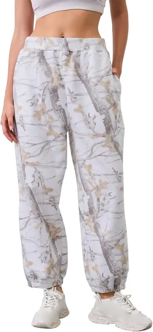 Kubbon Women's Camo Sweatpants Casual High Waisted Fleece Joggers Pants Baggy Comfy Palazzo Lounge Sweatpants with Pockets