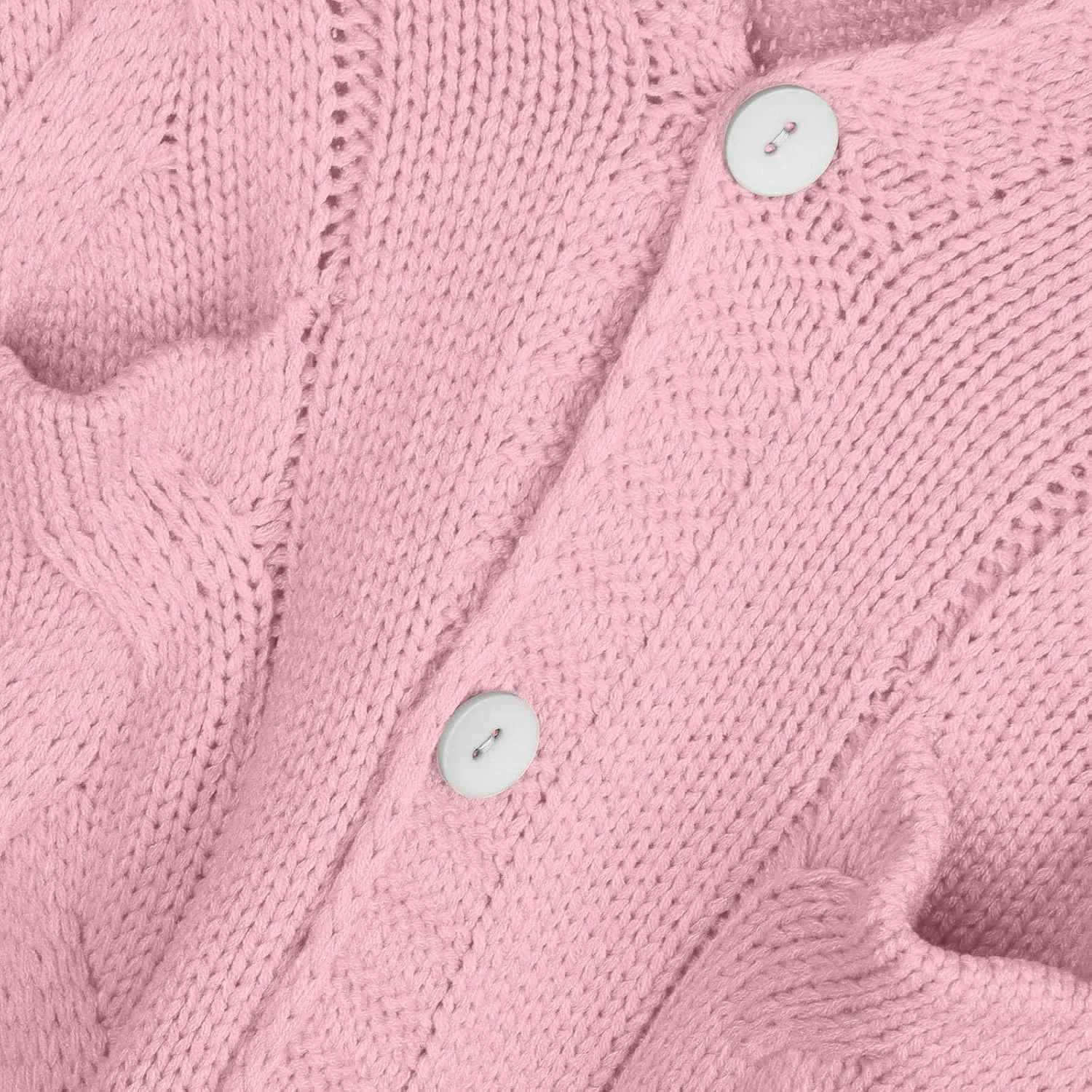 Long Sleeve Cable Knit Long Cardigan for Women 2023 Fall Winter Chunky Open Front Button Sweater with Pockets Outerwear