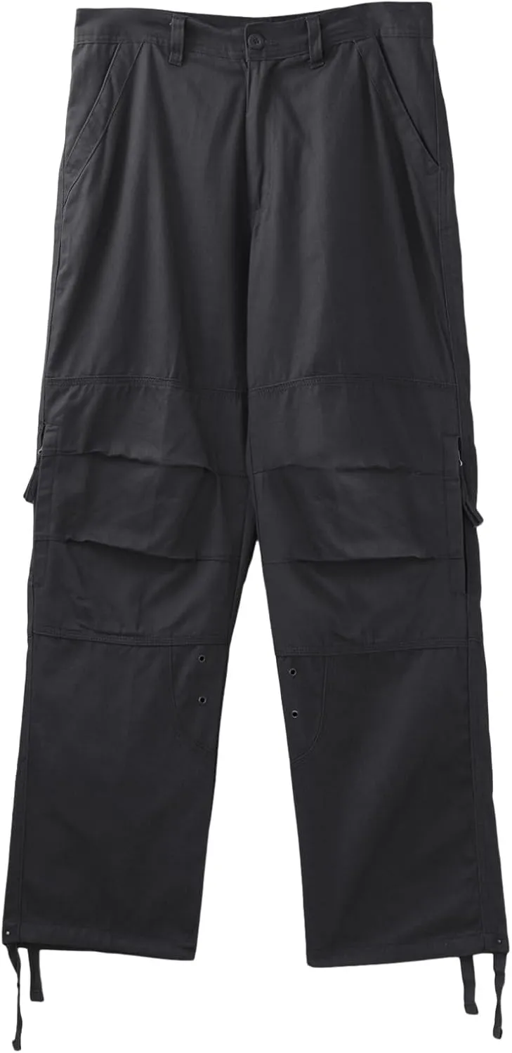 Mens Cargo Pants Relaxed Fit Work Hiking Pants Stretch Tactical Pants Lightweight Outdoor Travel Pants Multi Pockets Pants