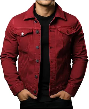 Men's Corduroy Jacket Sherpa Lined Fleece Trucker Jackets Fashion Turn-down Collar Jacket Warm Winter Coat Jacket