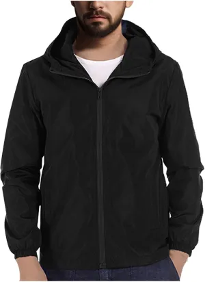 Men's Fleece Jacket Full Zip Winter Jacket Lightweight Solid Tactical Jackets Outdoor Hiking Coats with Pockets
