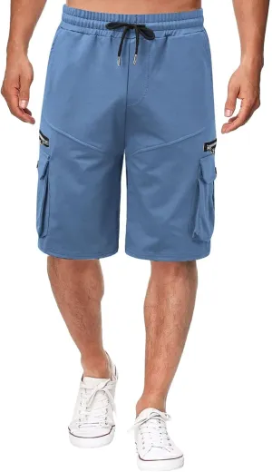 Men's Hiking Cargo Shorts Lightweight Quick Dry Athletic Casual Shorts for Golf Outdoor Active Zipper Pockets Men's Shorts