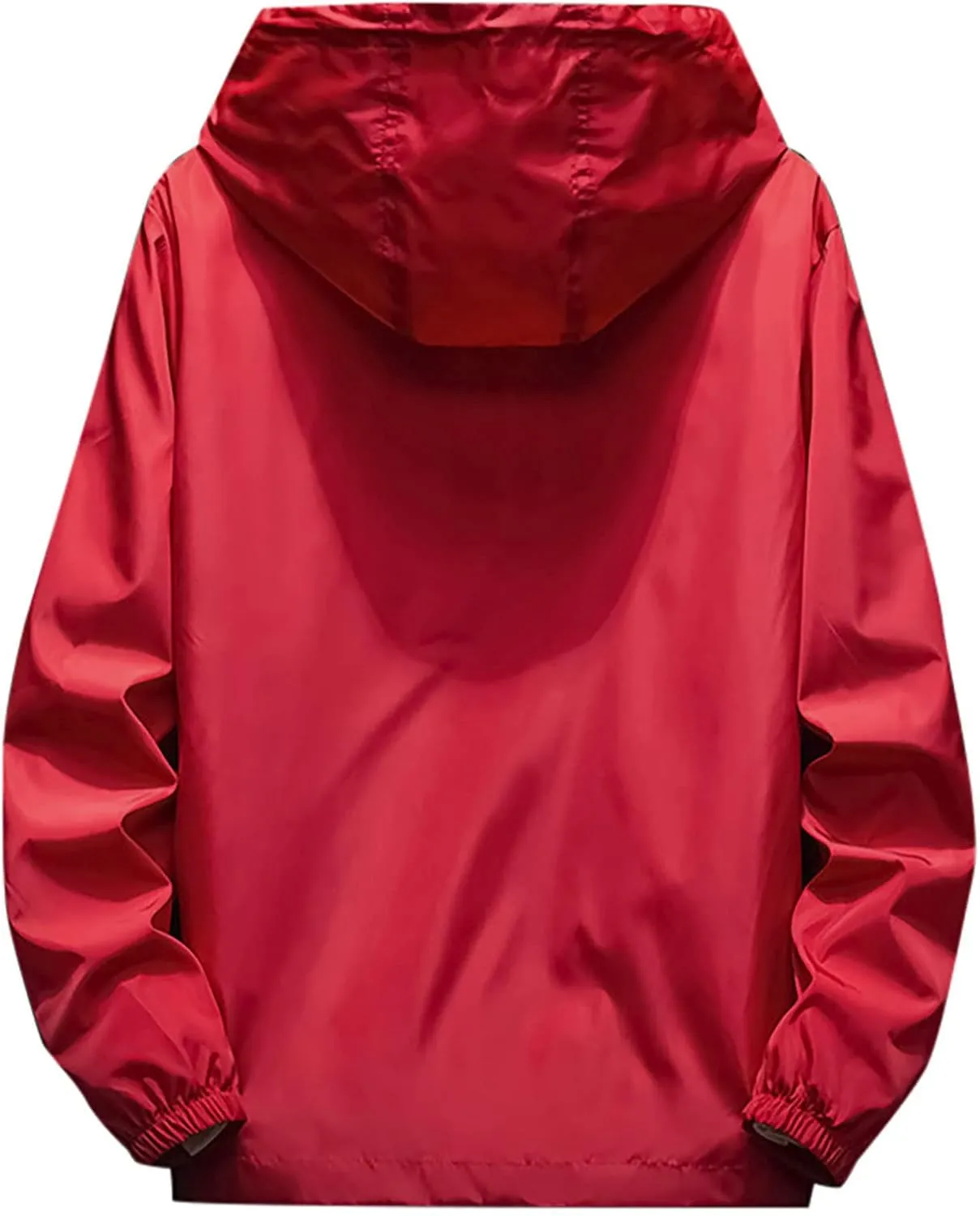 Men's Windbreaker Rain Jacket Lightweight Pullover For Hiking Golf Running Jacket, M-7XL