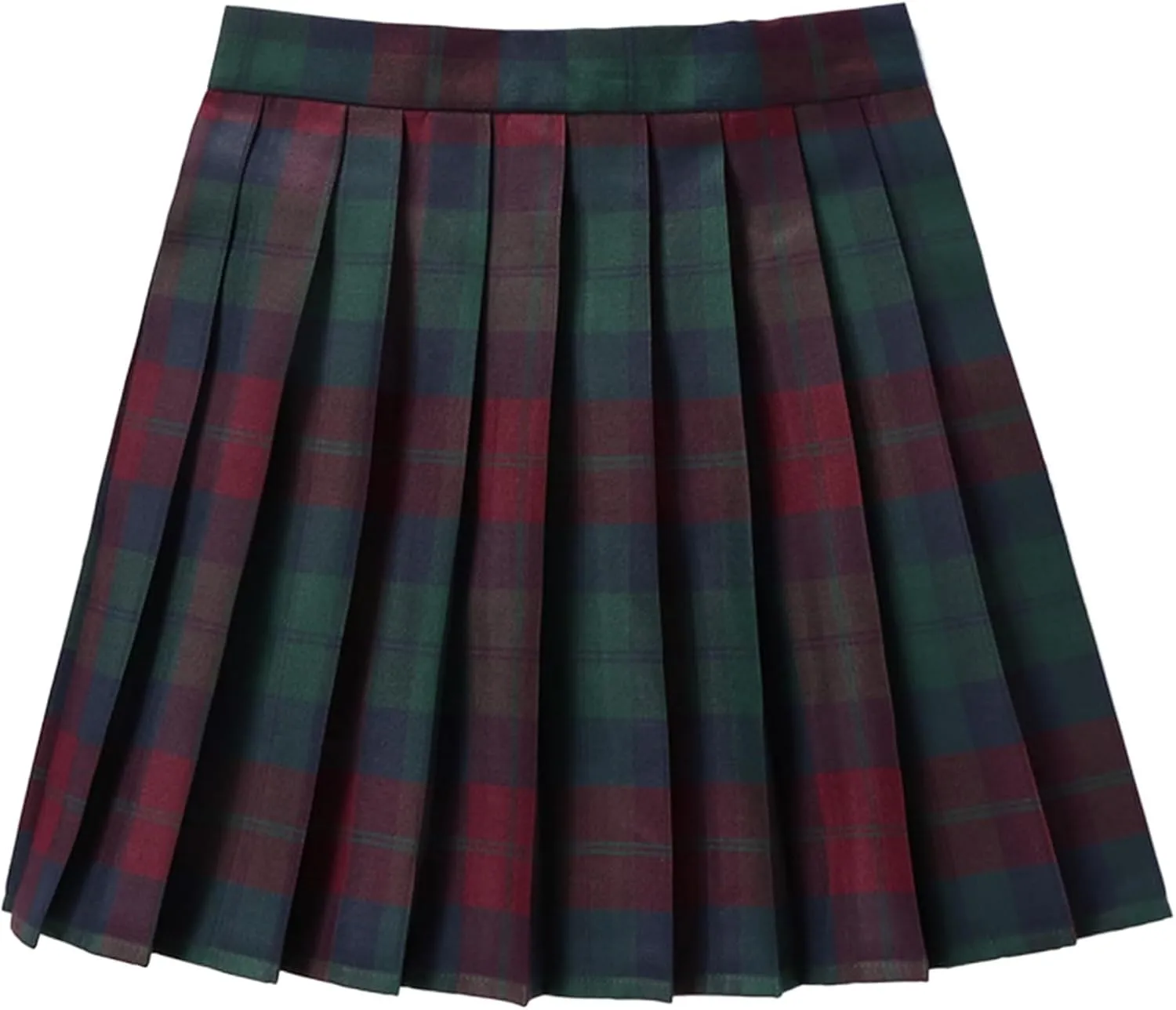 Mini Skirts for Women Women's Casual Plaid High Waist Pleated A Line Mini Skirt Mini Skirts for Women
