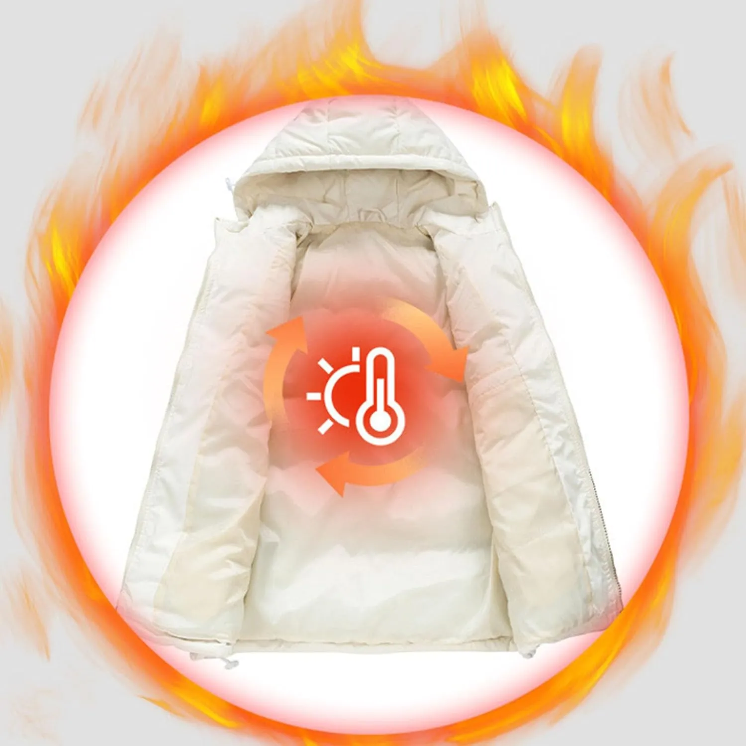 Muscularfit Padded Jacket Coats for Men Winter Waterproof Puffer Jacket Bubble Coats Padded Quilted Down Jacket with Pockets