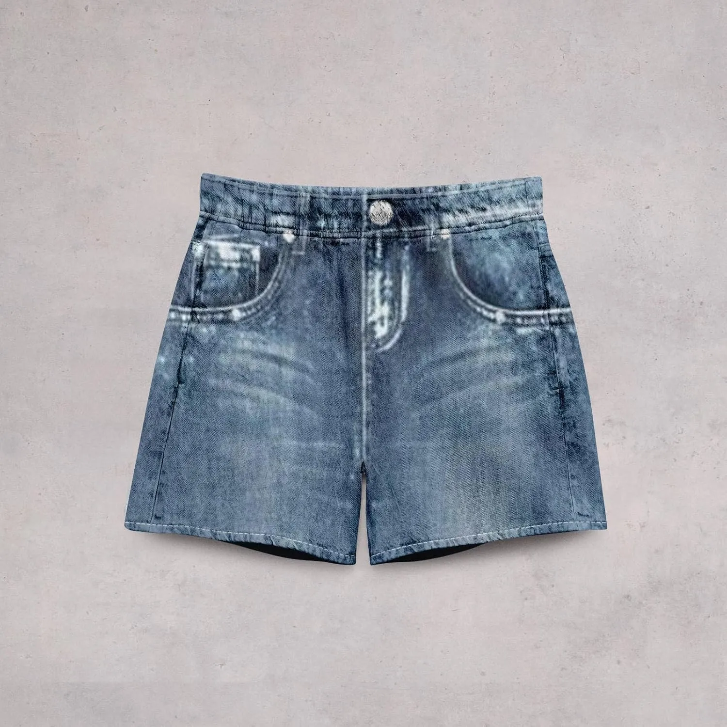 NBXNZWF Jean Shorts for Women High Waisted 2025 Summer Casual Denim Shorts Straight Leg Ripped Stretchy Jorts with Pockets