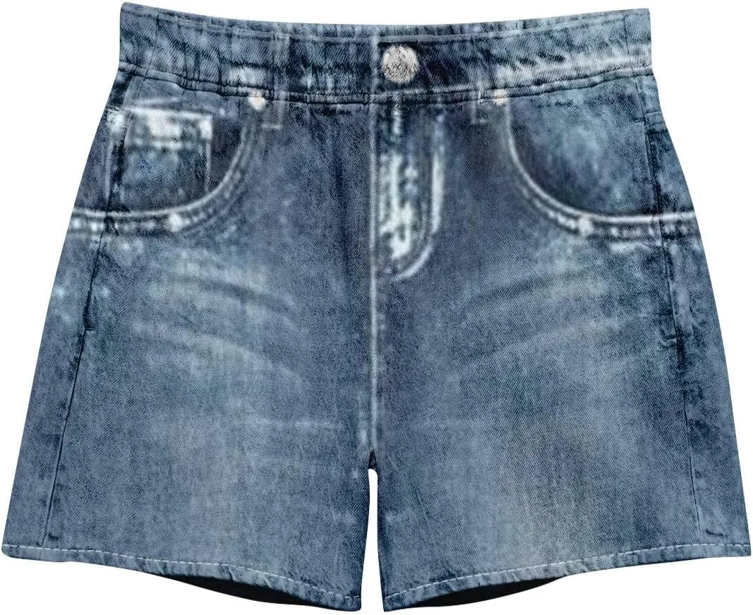 NBXNZWF Jean Shorts for Women High Waisted 2025 Summer Casual Denim Shorts Straight Leg Ripped Stretchy Jorts with Pockets