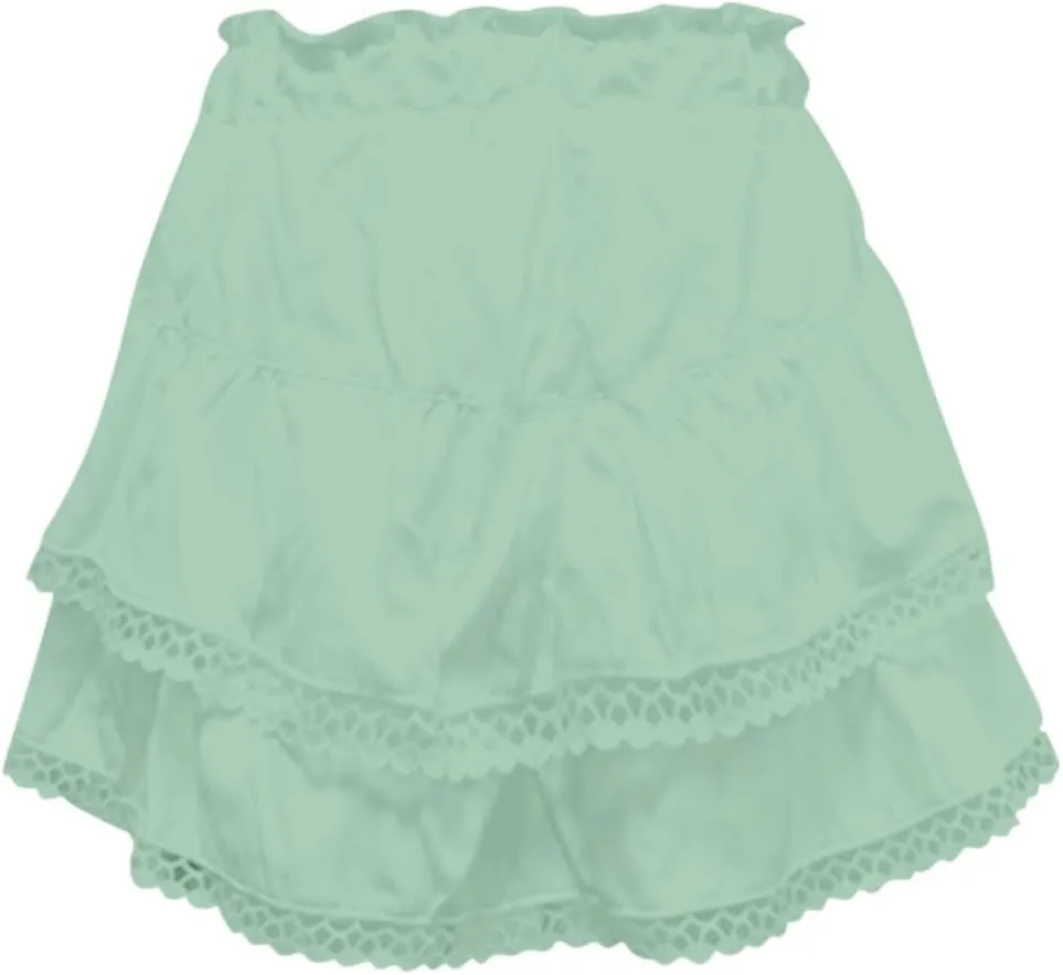 NBXNZWF Women Flowy Shorts High Waisted Summer Casual Boho Ruffle Skirts Cute Crochet Tiered Golf Tennis Y2K Mini Skorts
