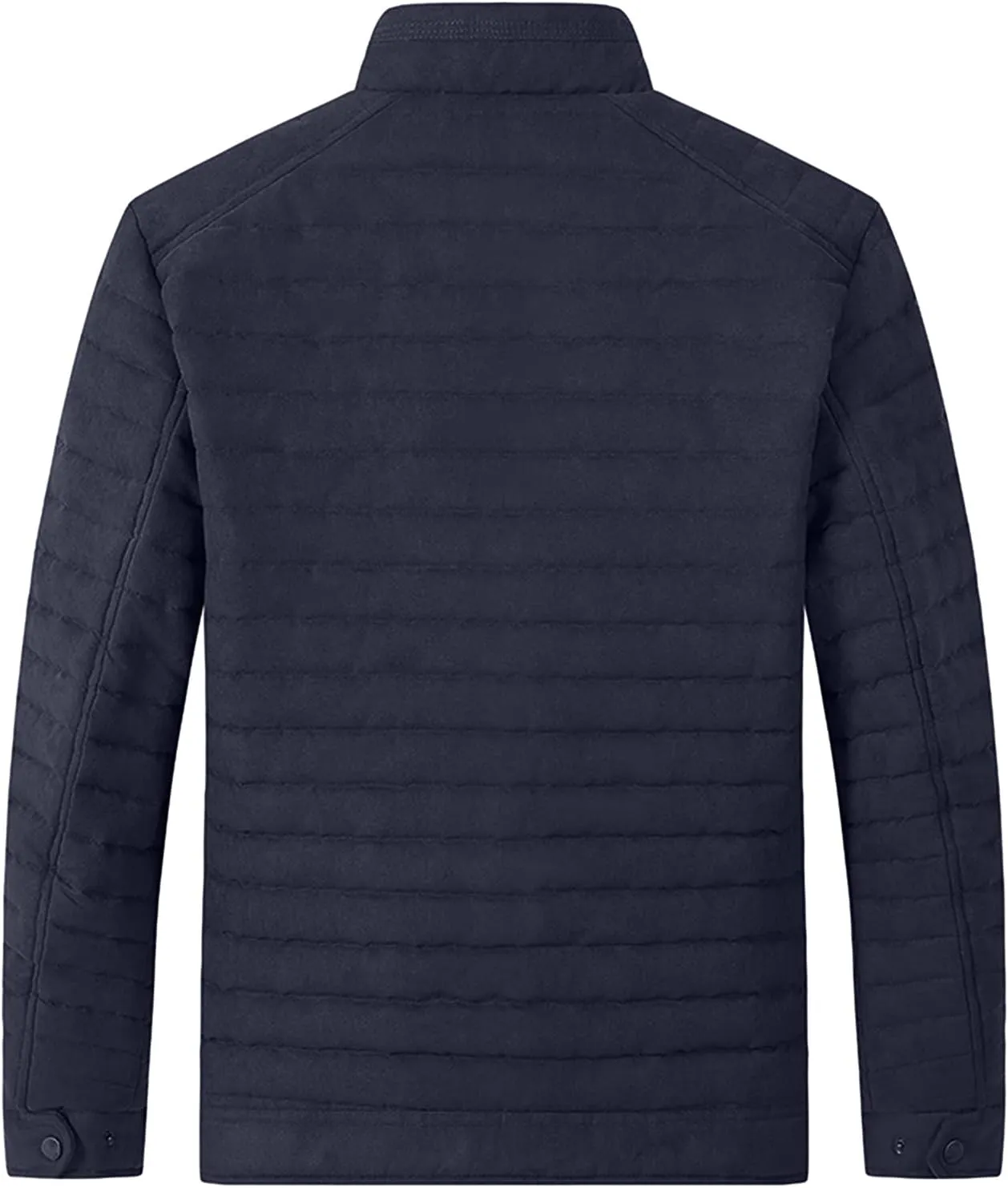 Puffer Jacket for Men, Insulated Full Zip Long Sleeve Puffer Jackets with Pockets Fall Jackets Long Hooded Down Jacket Men