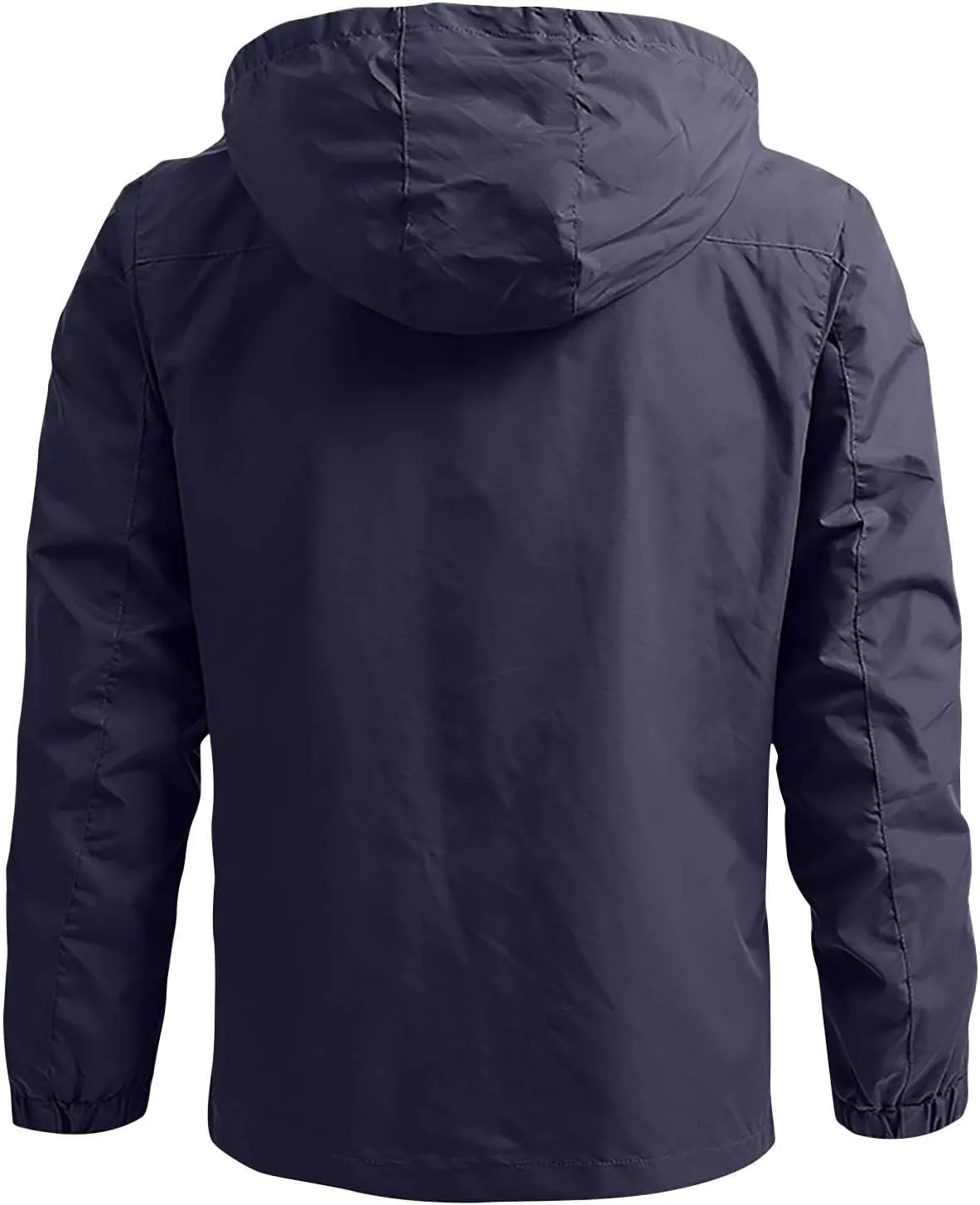 Rain Jacket Men Waterproof Lightweight Packable Shell Jacket Raincoat Hood for Hiking Travel Outdoor Windbreaker