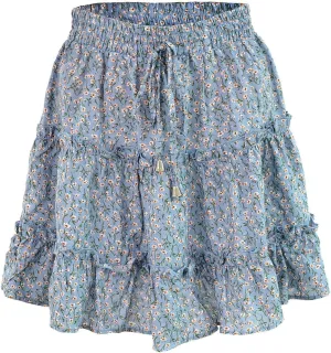 Skorts for Women Dressy Casual Pleated Flowy Mini Skirt High Waisted A Line Short Skirt Summer Beach Hawaii Outfits