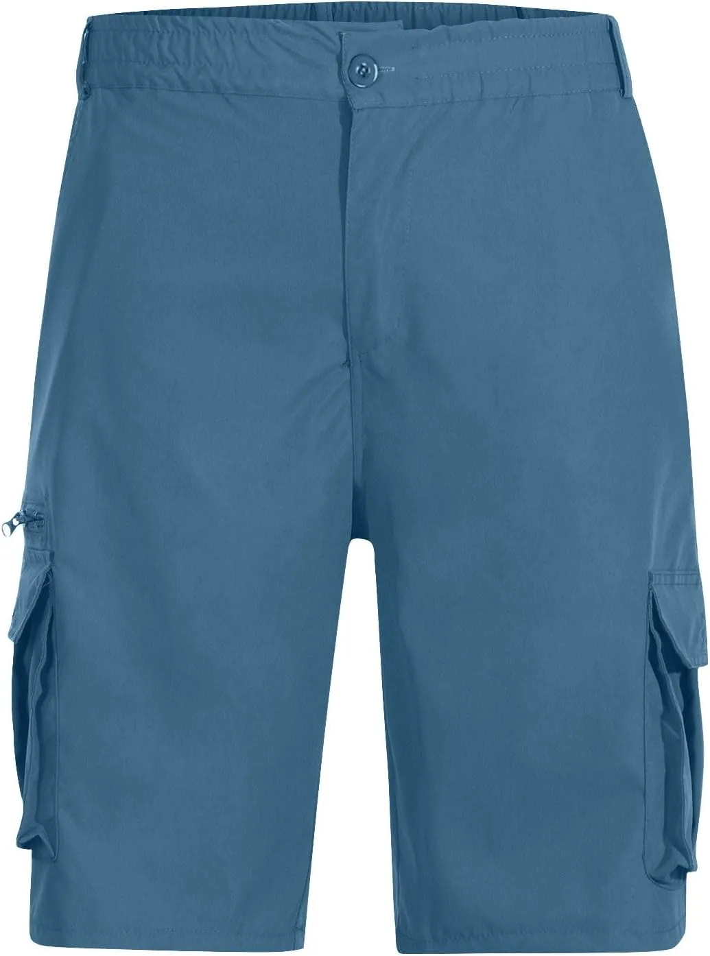 Stretch Cargo Shorts for Men Button Lightweight Wide Leg Work Shorts Summer Outdoor Multi Pockets Travel Hiking Pants