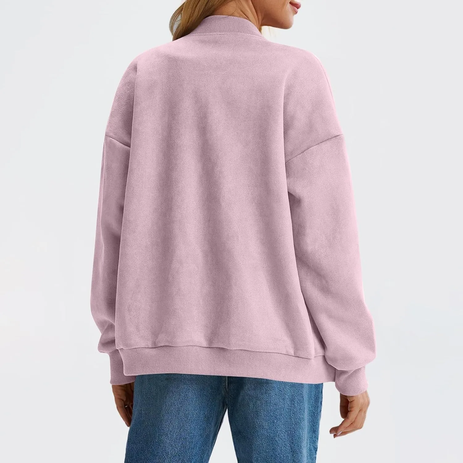 Suede Jacket Women Button Down Bomber Jacket Dressy Casual Varsity Moto Shackets with Pockets Fall Coat Y2k Clothes