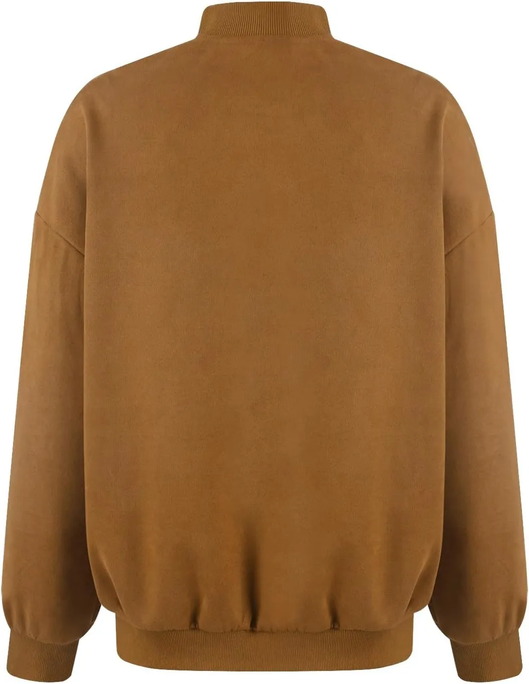 Suede Jacket Women Button Down Bomber Jacket Dressy Casual Varsity Moto Shackets with Pockets Fall Coat Y2k Clothes