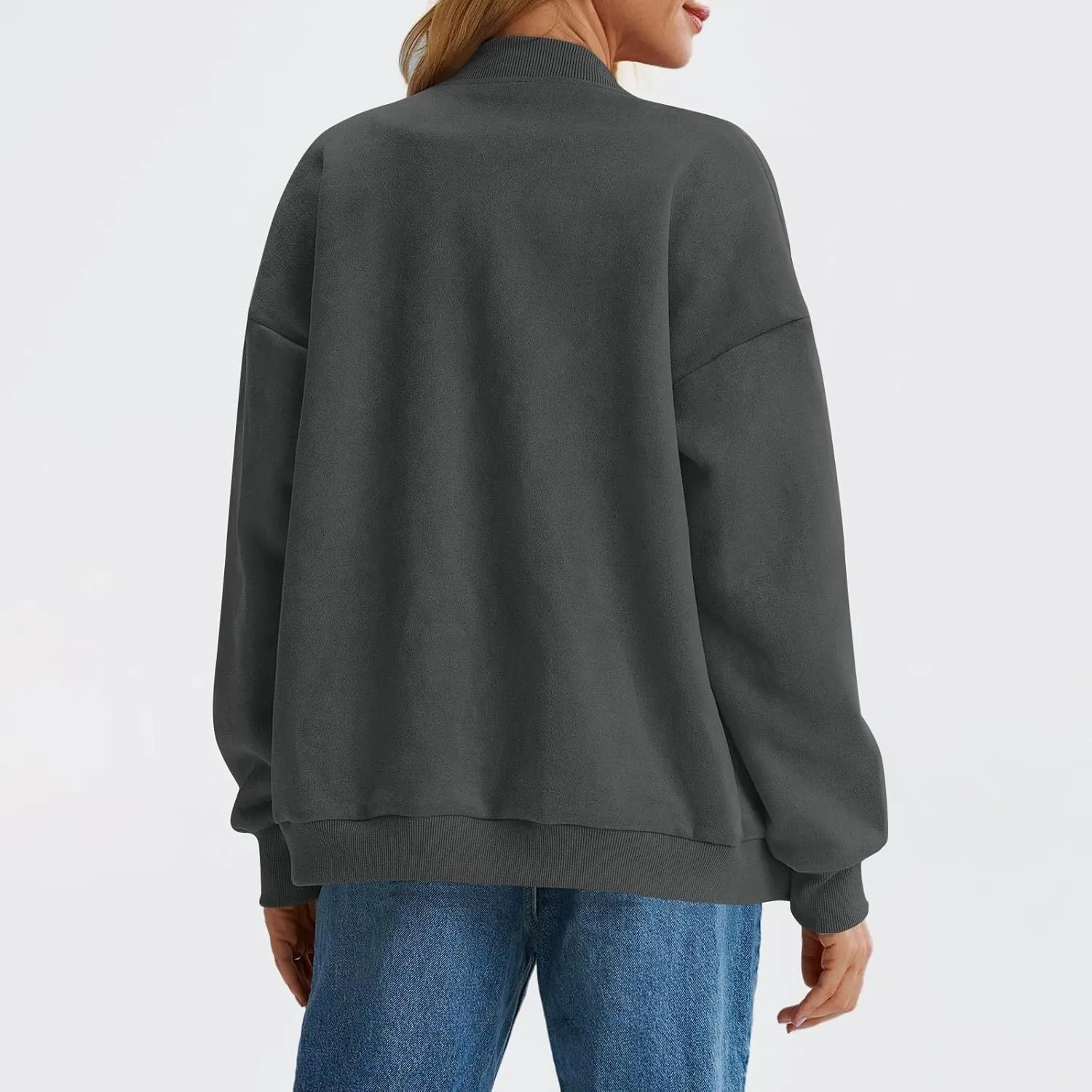Suede Jacket Women Button Down Bomber Jacket Dressy Casual Varsity Shackets with Pockets Fall Coat Y2k Clothes