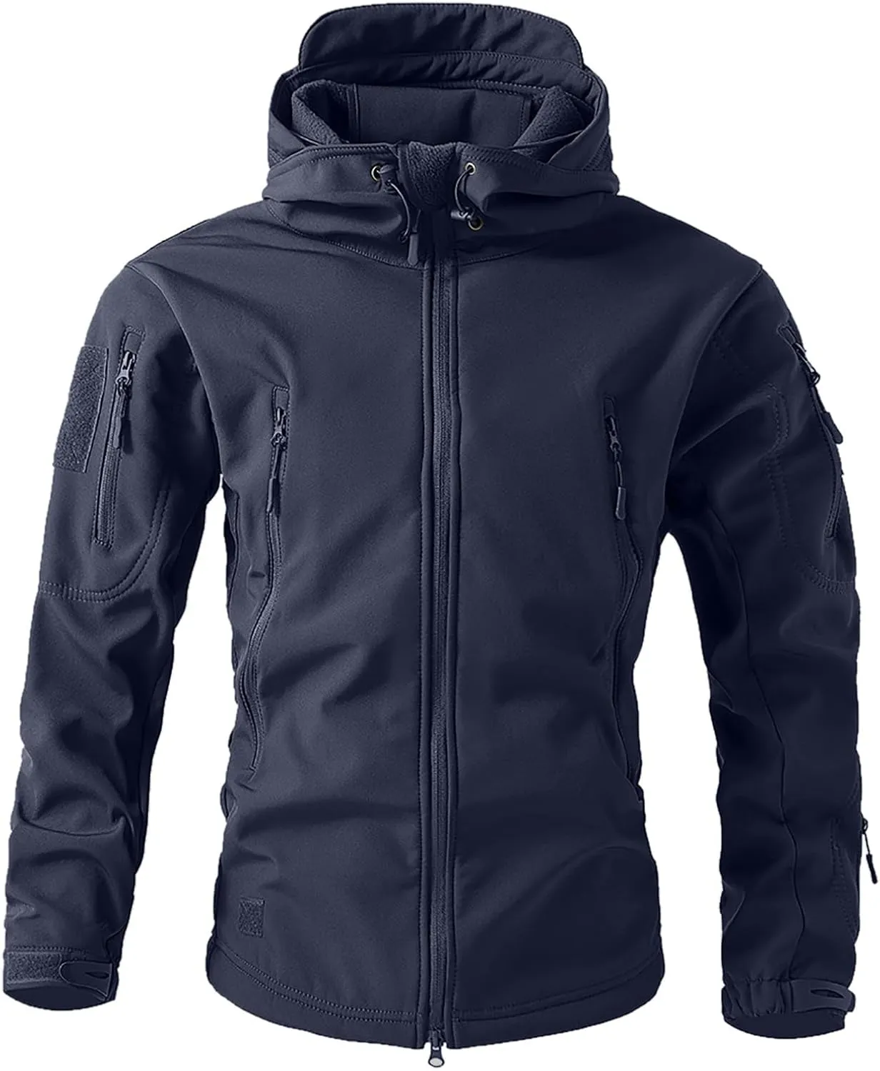 SUWBMHWE Men's Lightweight Waterproof Hooded Rain Jacket Outdoor Raincoat Shell Jacket for Hiking Fishing Travel