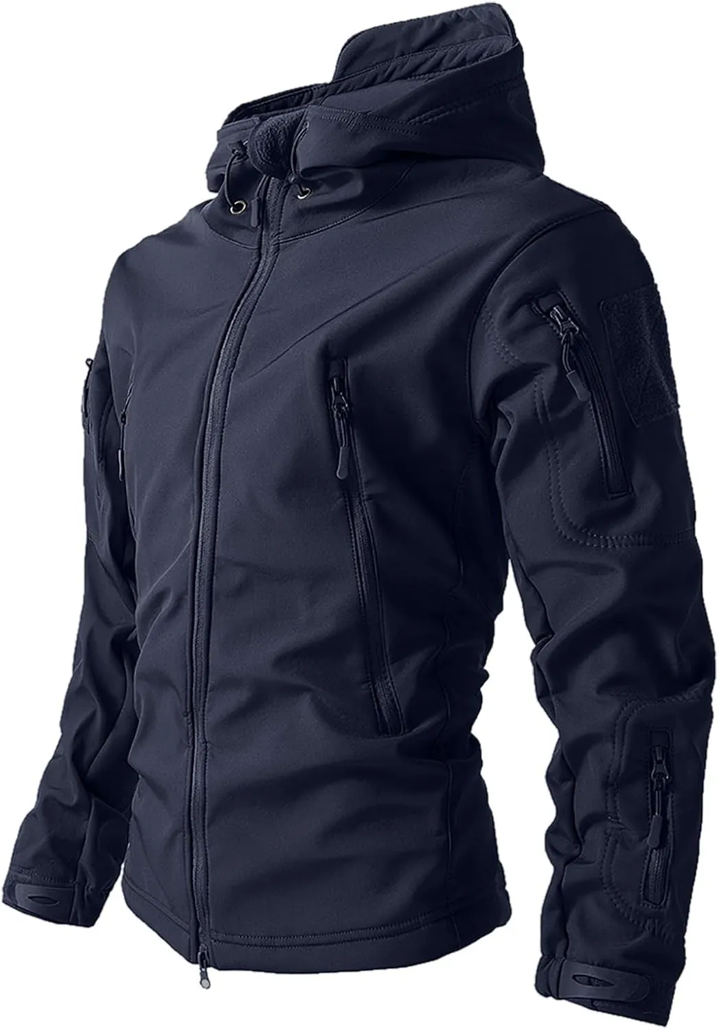 SUWBMHWE Men's Lightweight Waterproof Hooded Rain Jacket Outdoor Raincoat Shell Jacket for Hiking Fishing Travel