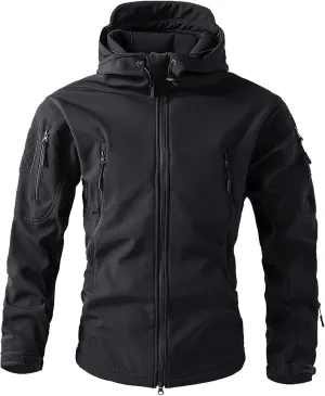 SUWBMHWE Men's Lightweight Waterproof Hooded Rain Jacket Outdoor Raincoat Shell Jacket for Hiking Fishing Travel