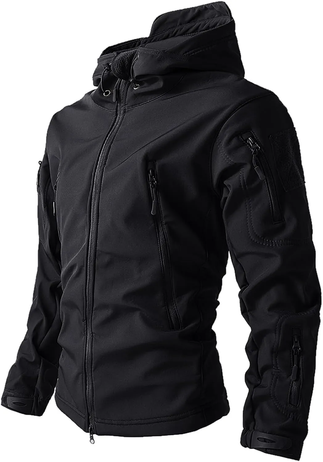 SUWBMHWE Men's Lightweight Waterproof Hooded Rain Jacket Outdoor Raincoat Shell Jacket for Hiking Fishing Travel