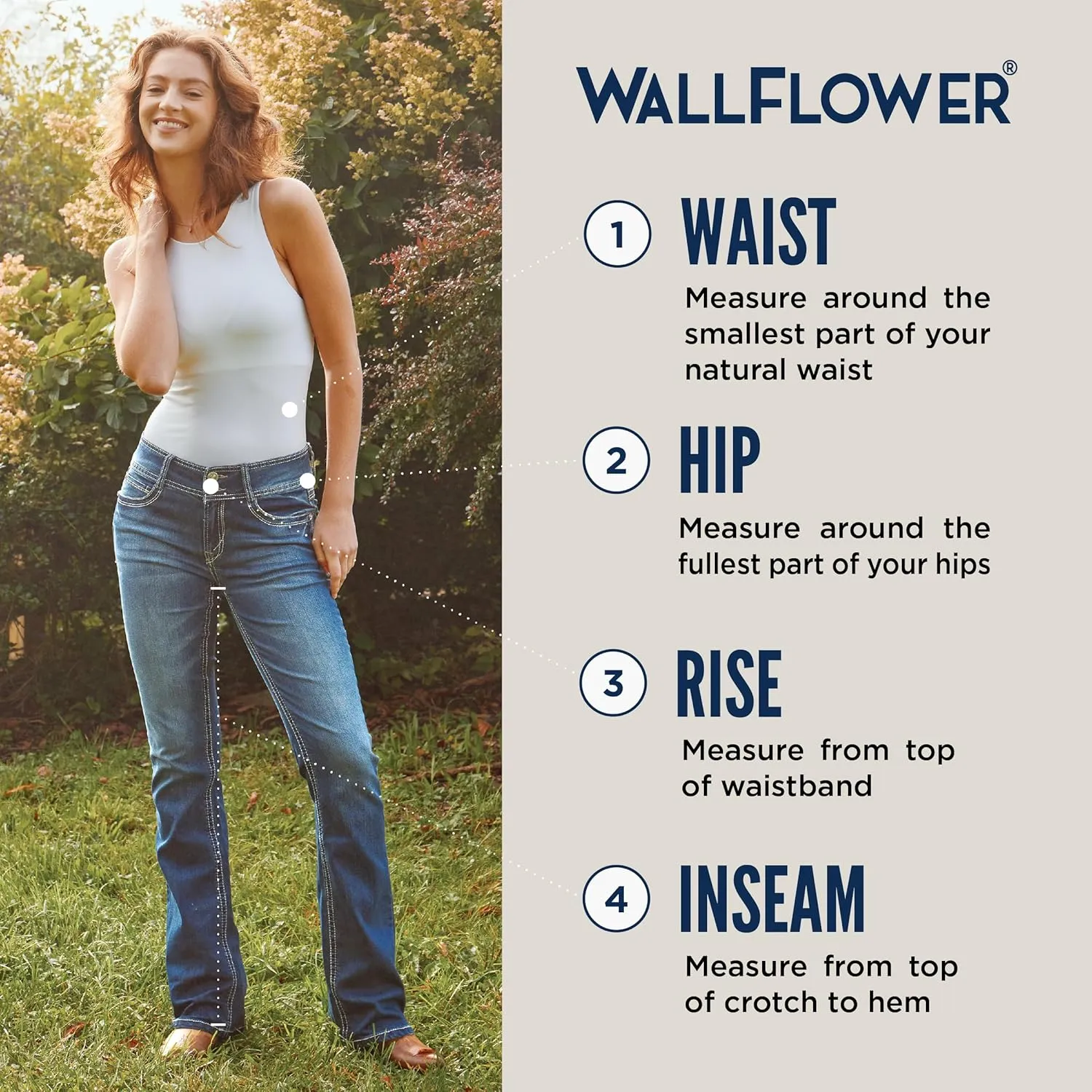 WallFlower Women's Fearless Curvy Barrel High Rise Insta Stretch Juniors Jeans