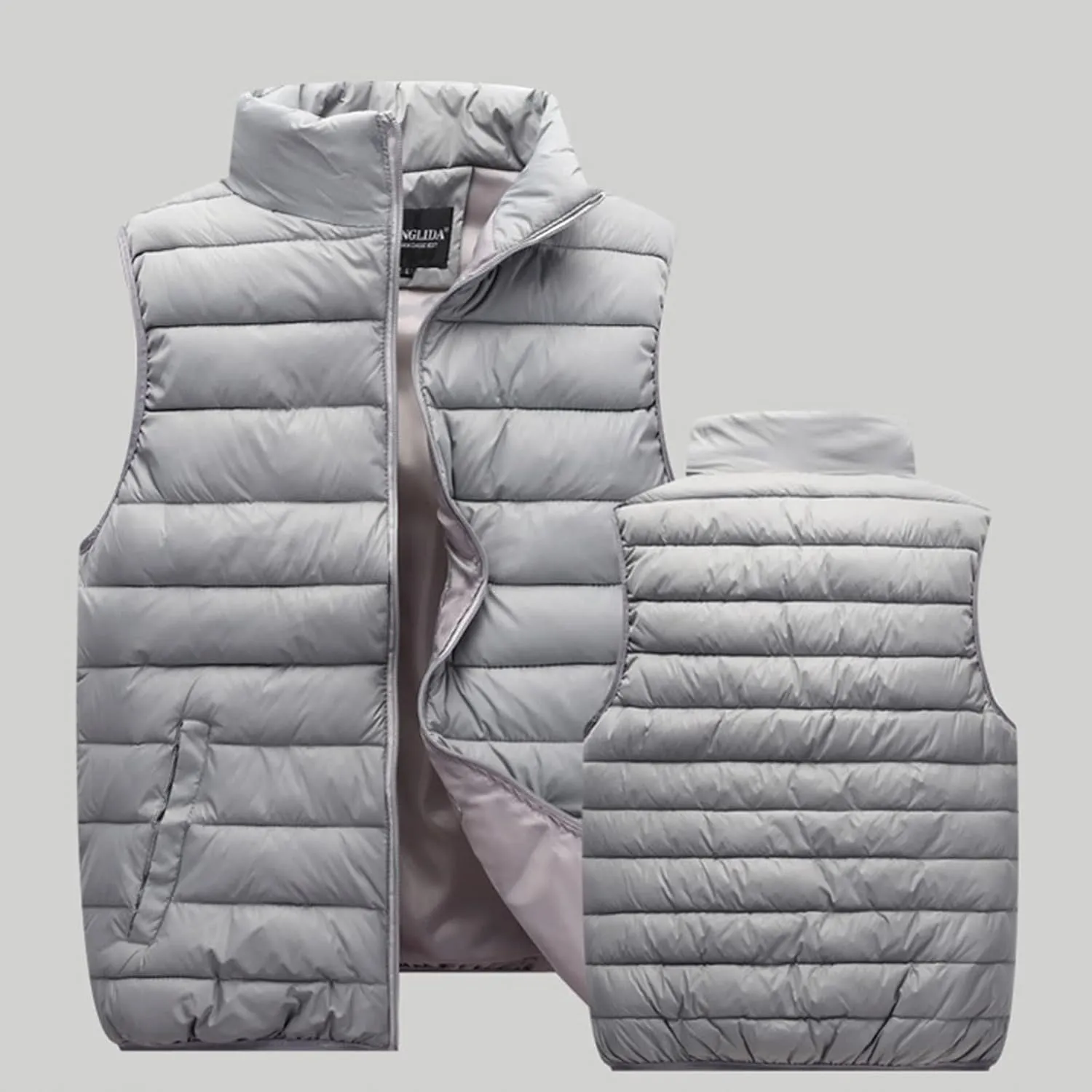 Women Long Vest One Morality Warm V Neck Thin Down Vest Inside Cotton Sleeveless Puffy Jacket Long Vest Womens Fall