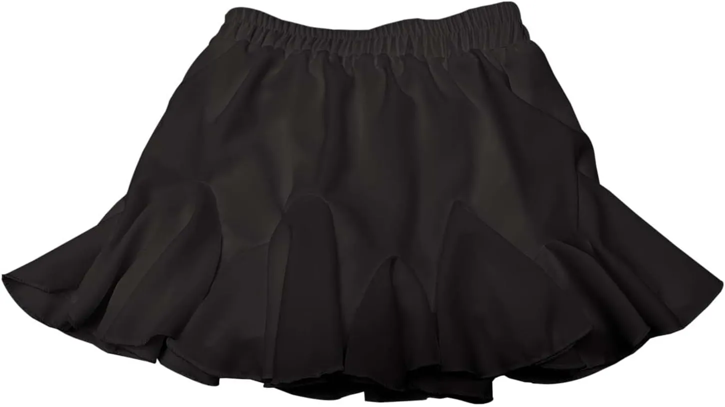 Women Skirt High Elastic Waist Summer Vacation Solid Color Loose A-Line Casual Y2K Running Sports Pleated Skirts