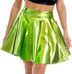 Women's Fashion Mini Elastic Pleated Skirts High Waist School Uniform Skater Short Skirts