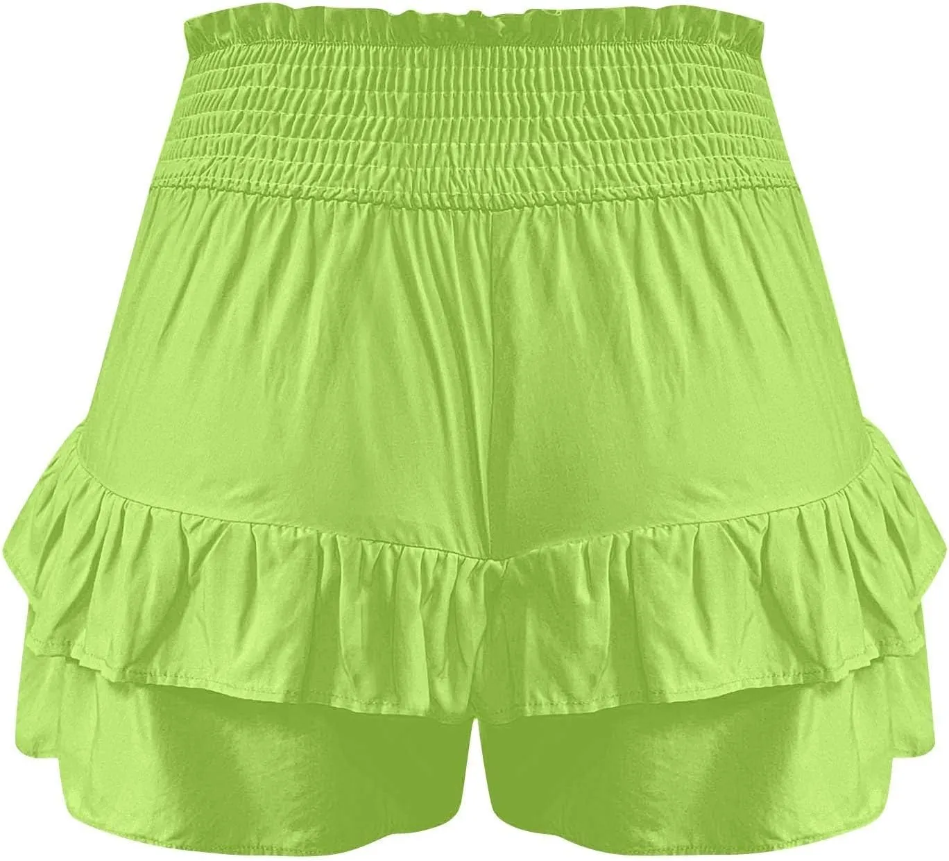 Women's High Waist Ruffle Mini Skirt Cute Flowy Beach Pleated Short Skirt 2025 Summer Fashion Trendy Skorts